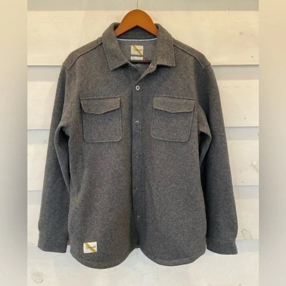 Tracksmith Gray Casual Button Down Shirt